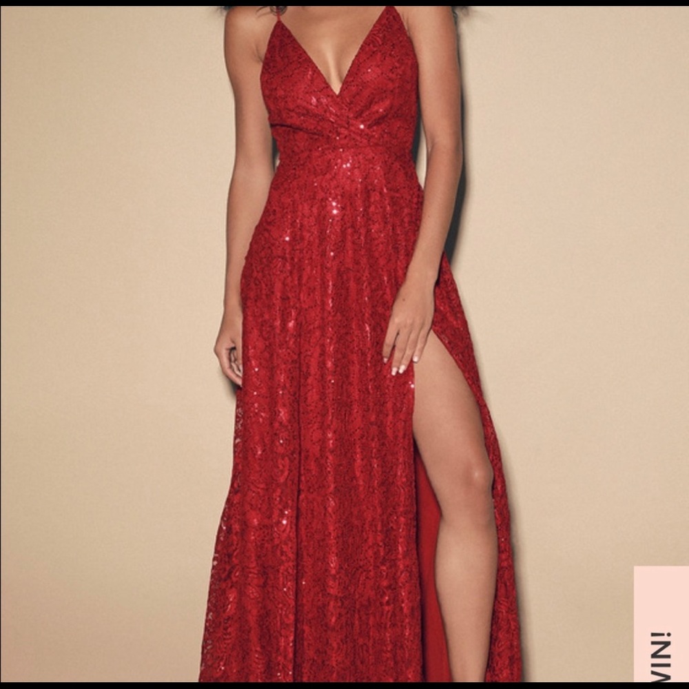 Lulus red dress